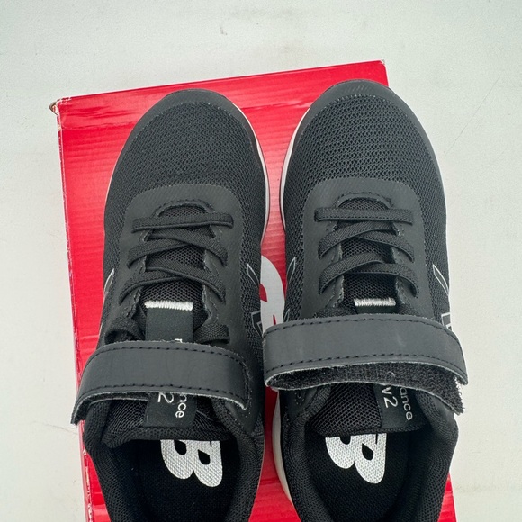 Kids New Balance 455 casual athletic shoes size 1 wide black - Picture 3 of 6